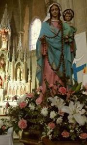 Paseo de la Virgen del Rosario por la ciudad de Azul